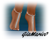 g;glass chain feet