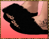 {N} Flat fur slippers B