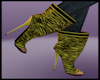Zebra Gold Boots