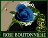 Boutonniere Rose Navy