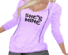 She's Mine Purple Hoody