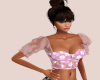 Pink Flower Bustier