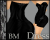 Leather Blk MiniDress BM