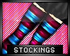 * Stockings - blue pink