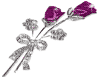 Diamond Purple Roses