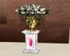 Q floral pedestal