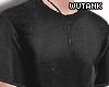 Black Round Tee