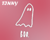 ❧ boo white. cutout