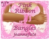 *jf* Pink Ribbon Bangles