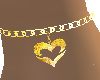 (Sp)Gold heart anklet