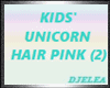 KIDS' UNICORN HAIR PINK2