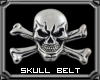 Male Skull Chain Belt