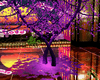 purpure romantic tree