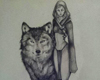 A| WolfCompanion Drawing