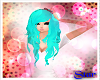 Blue Hair With Bow