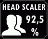92,5 % Head Scaler
