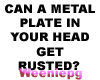 Metal plate  -stkr