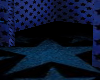 blue dark stars room