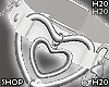 Choker Heart White