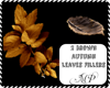 2 Brown Leaves Fillers