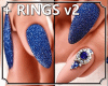 * Blue Nails + Rings 2