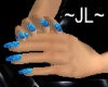JL - Sparke Blue Nails