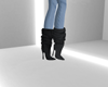 {F} Black Slouch Boots