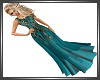 SL Teal Peacock Gown
