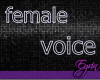 epic - female voice