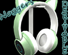 Cat Headphone Green