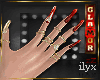 zZ H. Rings Nails Red