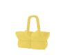 yellow puffa bag down