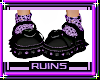 #RU Purp N Blk Punk Shoe