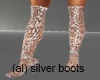 (al) Silver stilettos