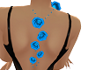 blue rose necklace