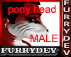 FURRY PONY HEAD