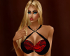 red lace and black halte