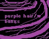 purple hair/w bangs
