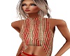 Red strip halter/Gee