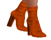 Orange autumn boots