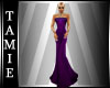 "NJX" Purple Long Gown