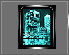 Teal Lighted CIty Pict..