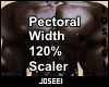 Pec Width 120% Scaler