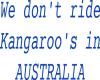 *J*  kangaroo's