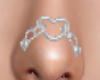 nose chain heart