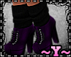 ~Y~Warm Boots Black/Purp