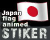japon flag stiker