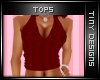 *T Lacey Top Red