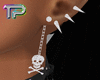 !TP Spike Skull Earrings