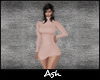 Ash. Pink Sweater Dress